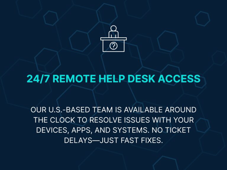 24/7 Remote Help Desk Access