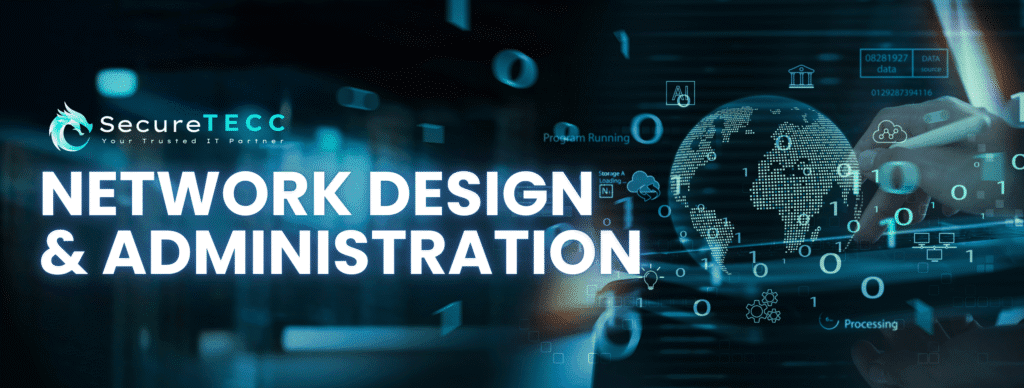 SecureTECC network design and administration: global network graphic